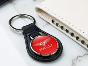 Bentley Porte-clé Cuir Design Solide Style Premium